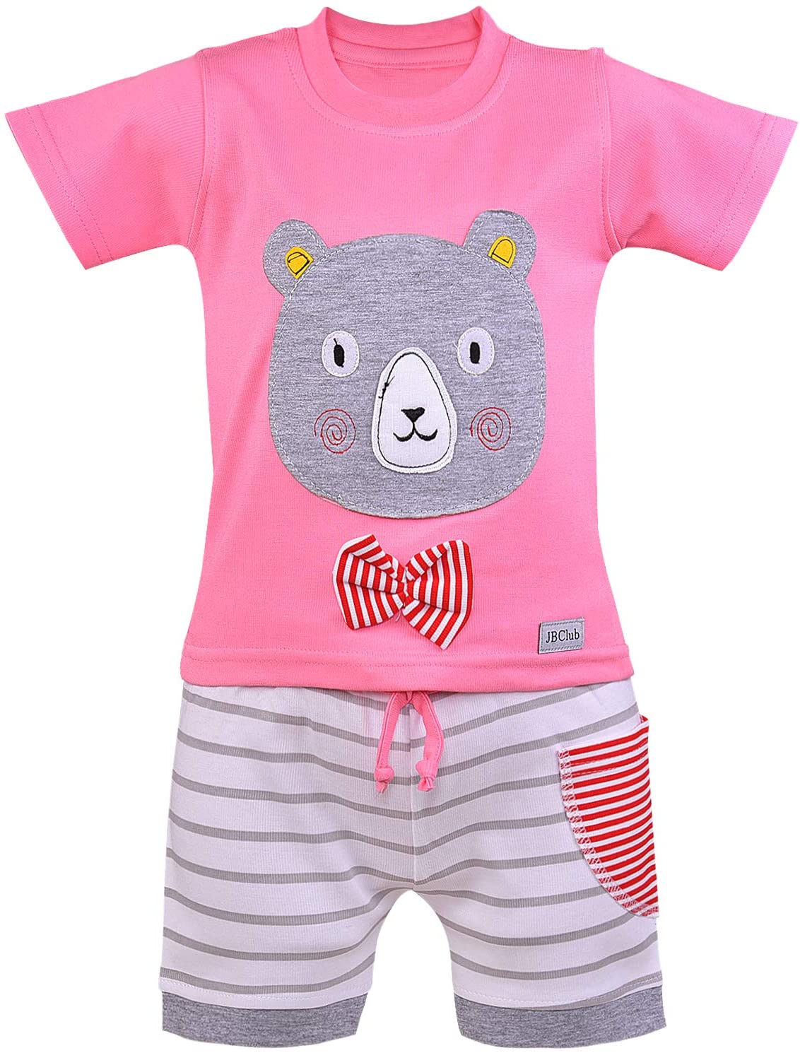 Wish Karo Unisex Clothing Sets for Boys & Baby Girls-(bt21pnk)