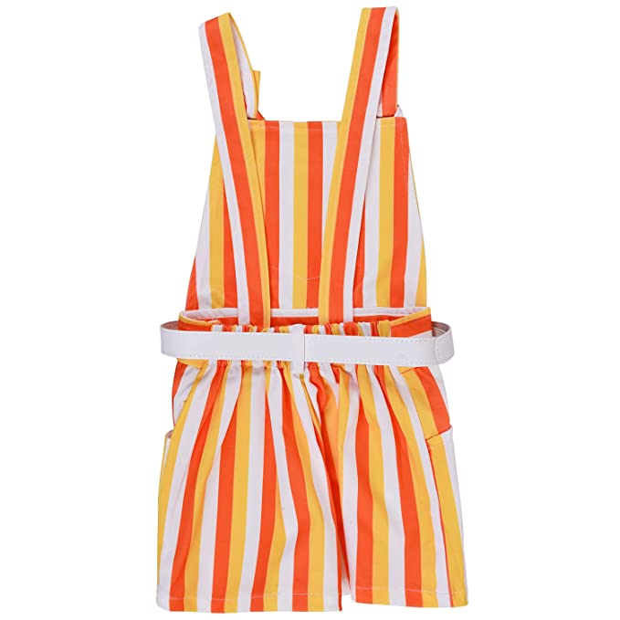 Wish Karo Baby Girls Dungaree Dress for Girls-(csl296org)