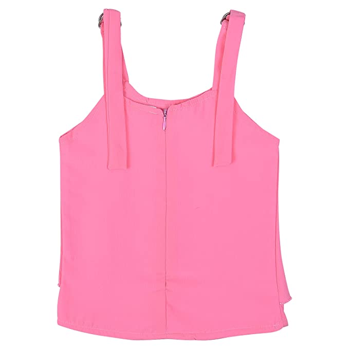 Wish Karo Baby Girls Top and Short Dress For Girls-(csl313pnk)