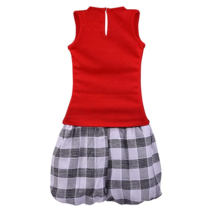 Wish Karo Baby Girls Top and Shorts Dress For Girls-(csl319rd)