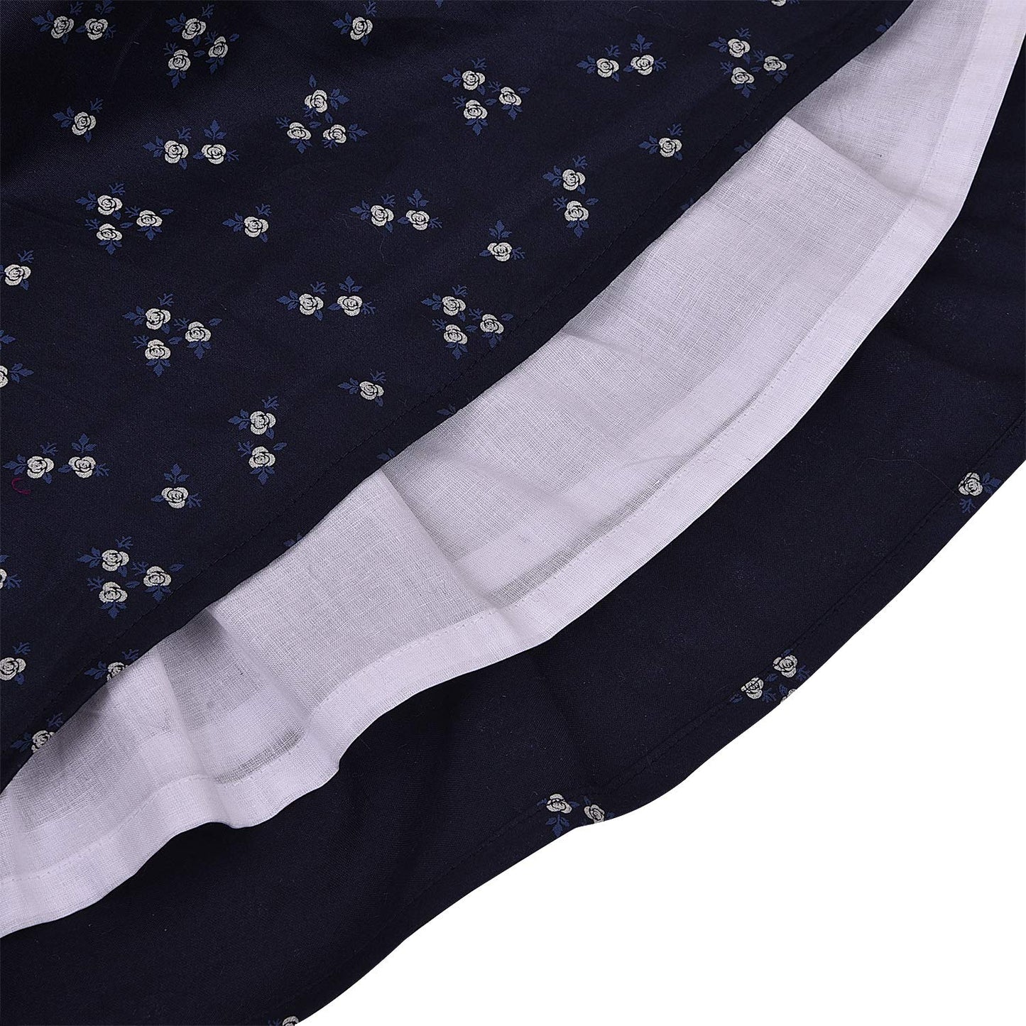 Girls Floral Bow Cotton Casual Dress