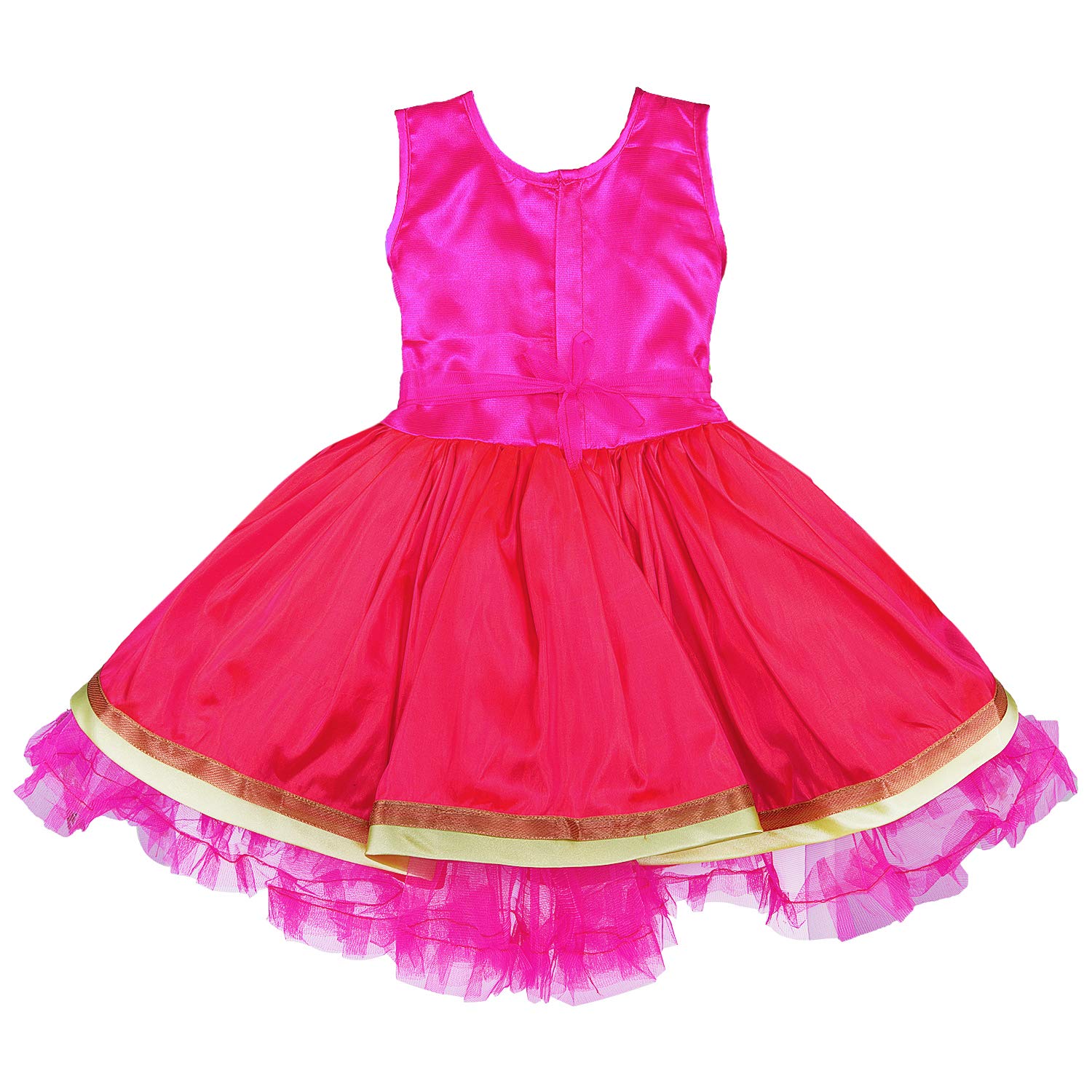 Baby Girls Party Wear Frock Birthday Dress For Girls fe2651pnk - Wish Karo Party Wear - frocks Party Wear - baby dress