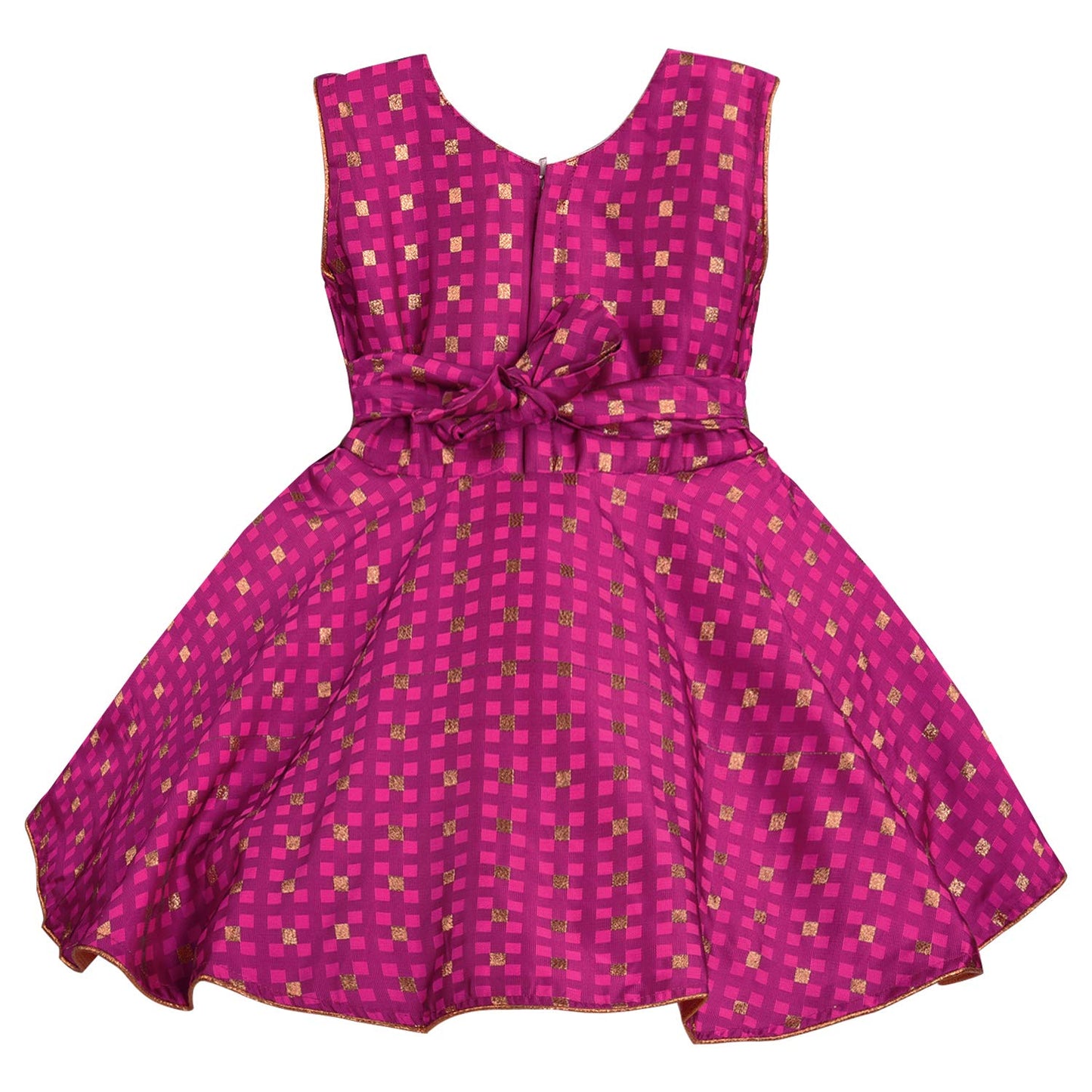 Wish Karo Baby Girls Dress Birthday Frocks for Girls - Satin - (fe2718pnk)