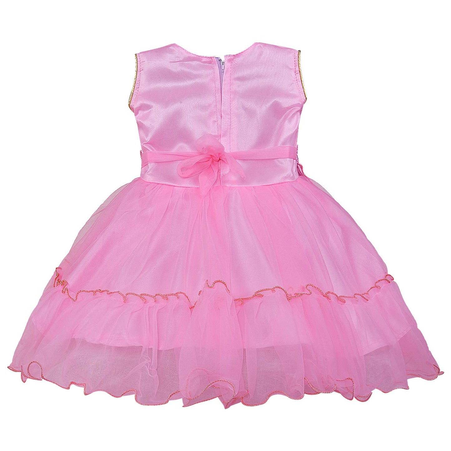 Girls Partywear Frocks Dress For Girls (fe2773pnk)