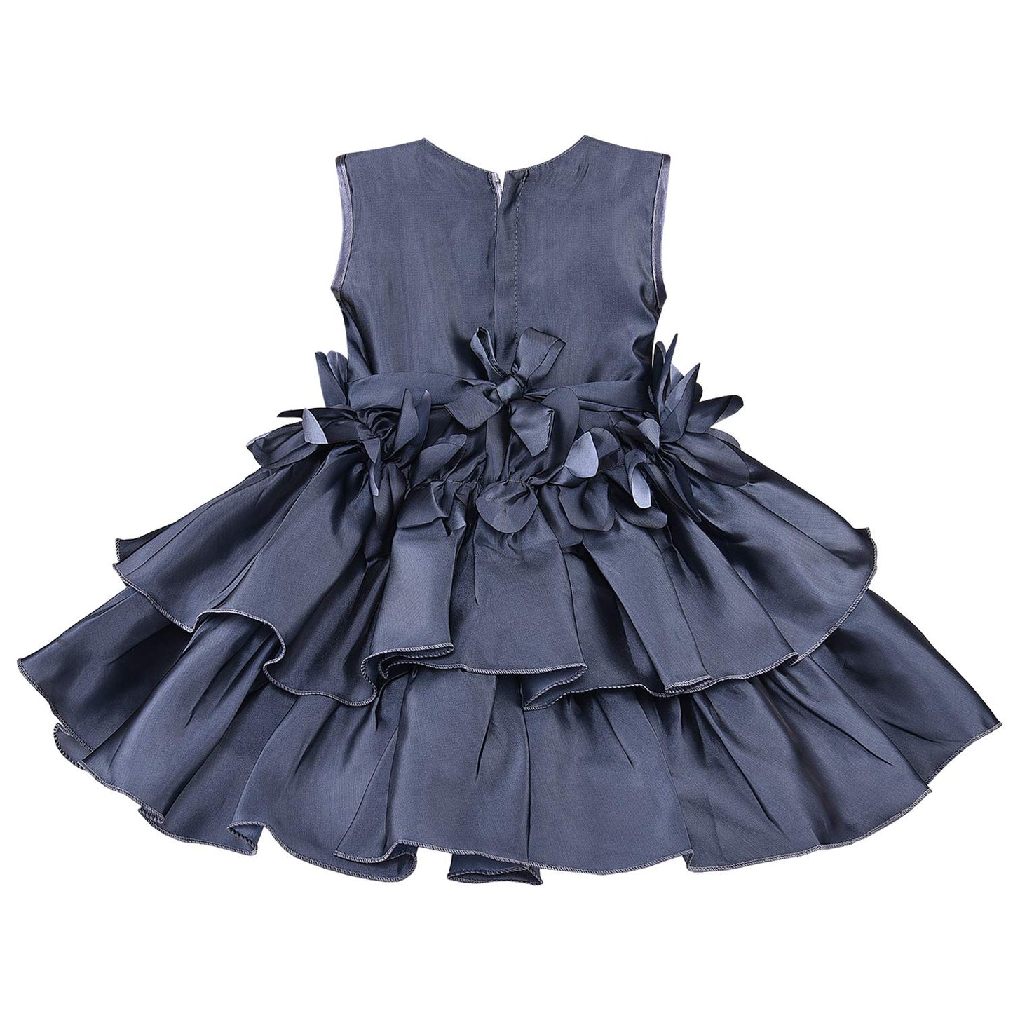 Wish Karo Baby Girls Frock Dress-(fe2786gry_Grey)