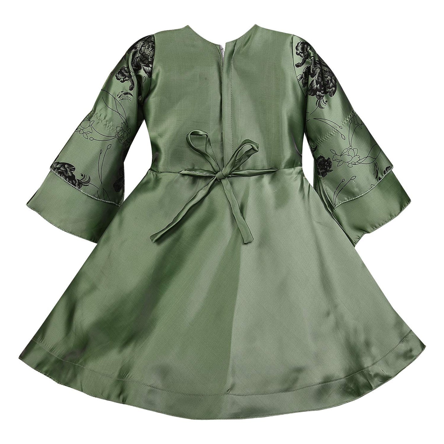 Girls Floral Embroidered Dress
