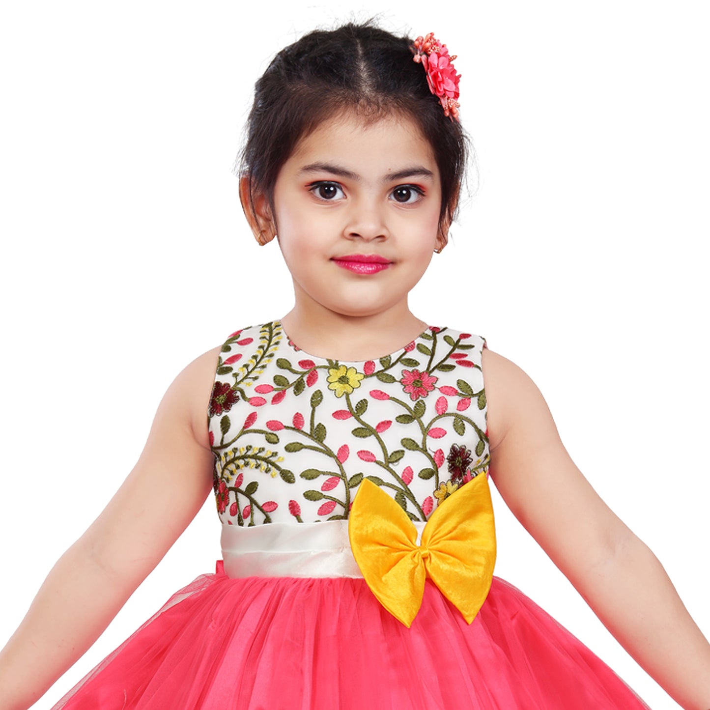 Wish Karo Baby Girls Partywear Frocks Dress For Girls (fe2915pnk)