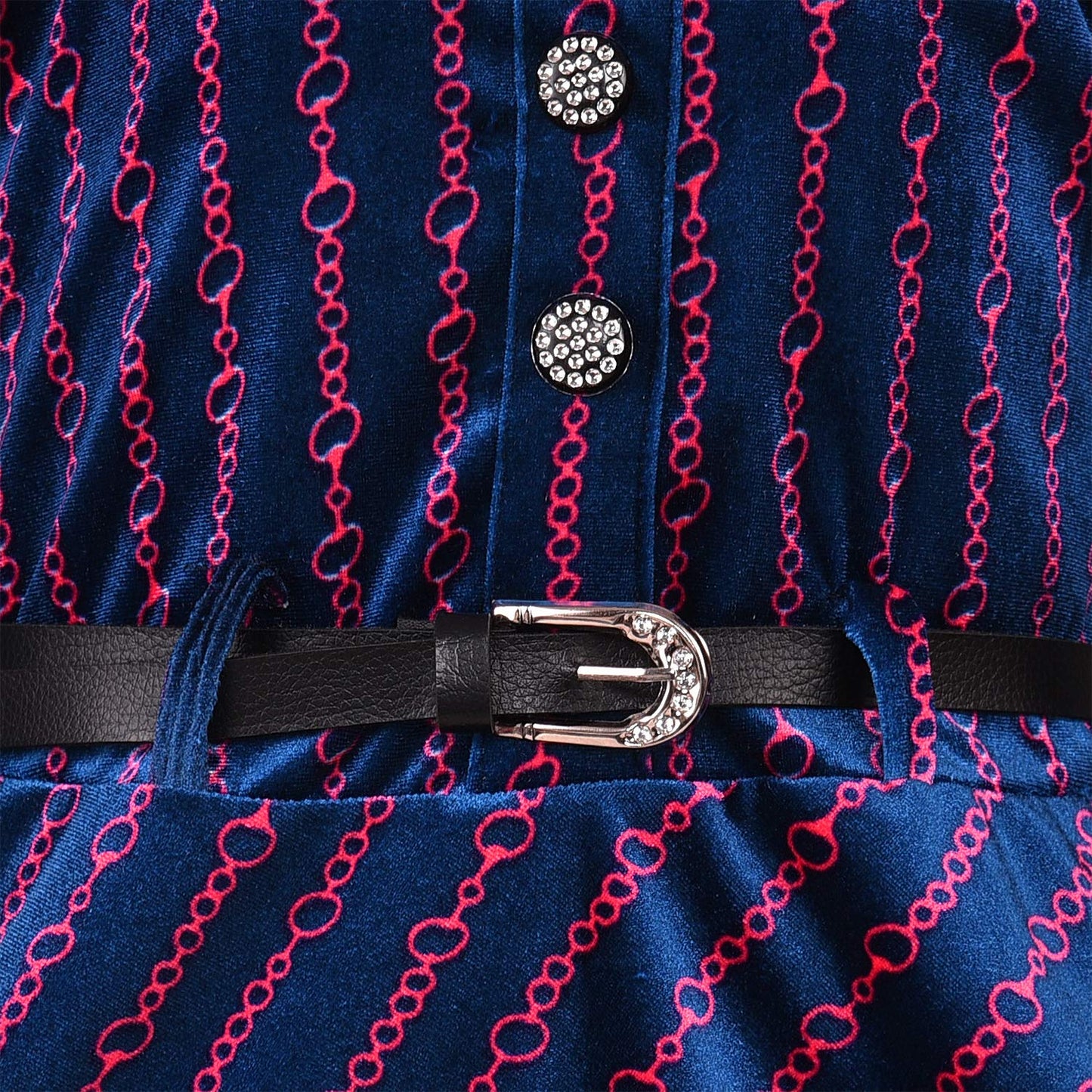 Girls Embroidered Full Length Dress
