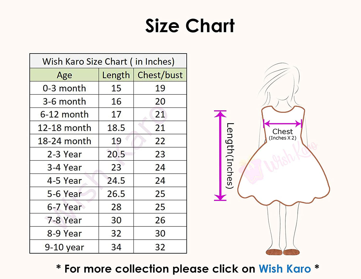 Wish Karo Baby Girls Partywear Frocks Dress For Girls (fr85PS)