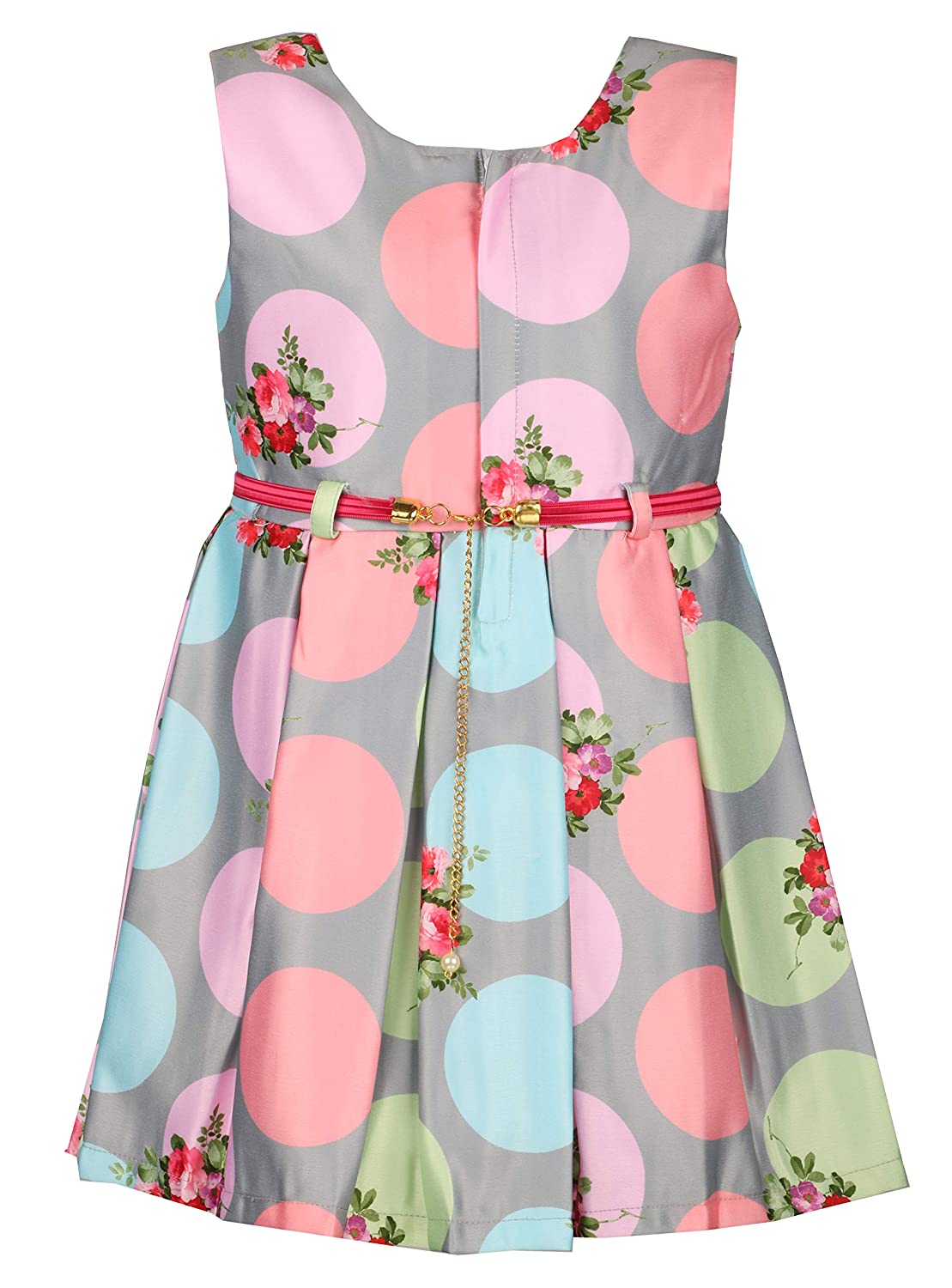 Wish Karo Birthday Baby Girls Dress Frocks-(stn707grn)