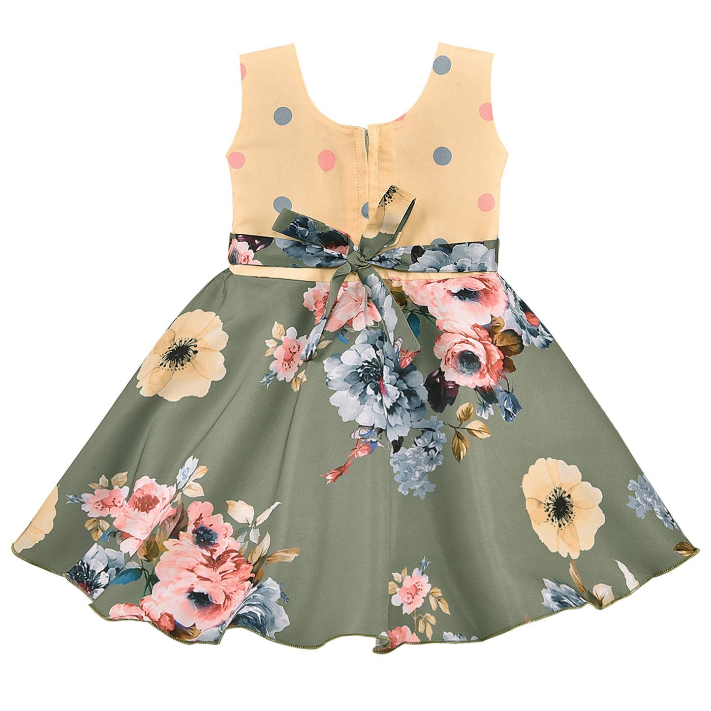 Wish Karo Baby Girls Partywear Dress Frock (stn754grn)