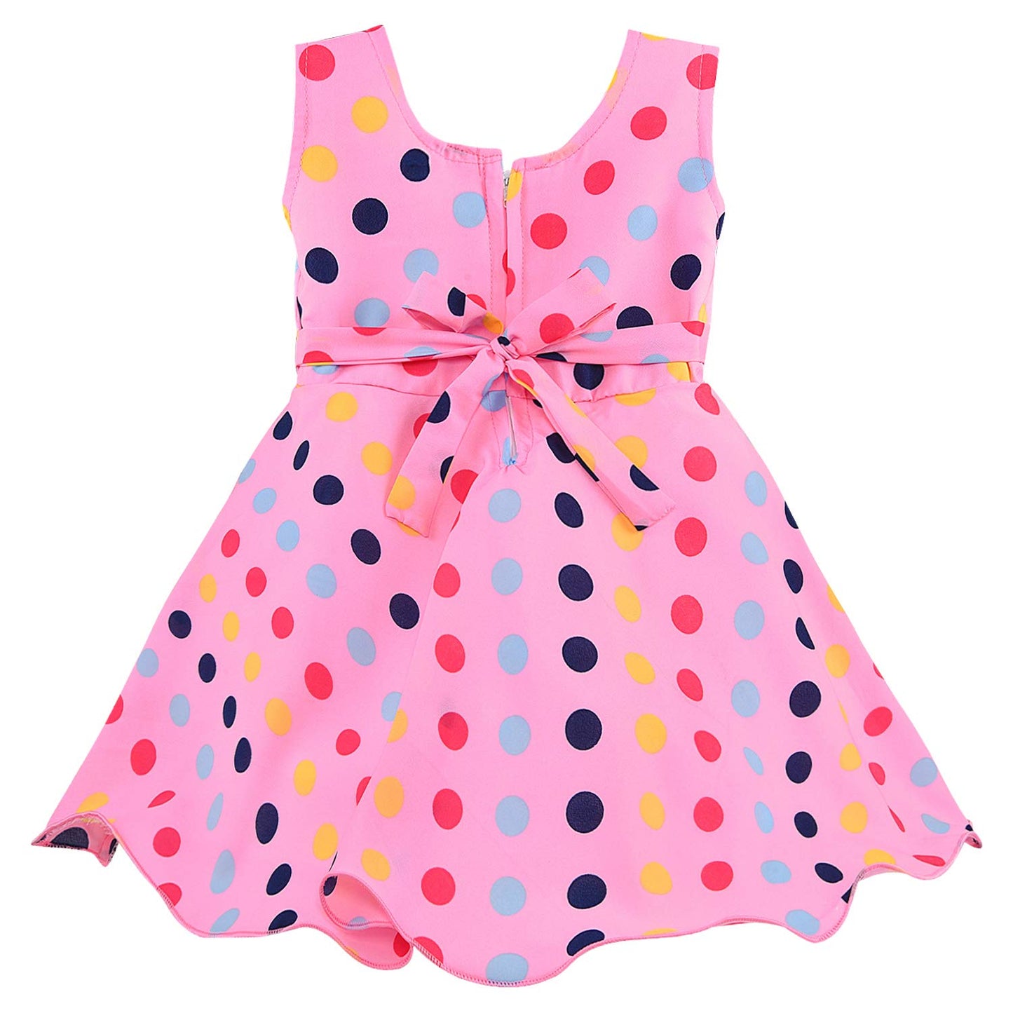 Wish Karo kids Partywear  Dress Frock (stn759bpnk)