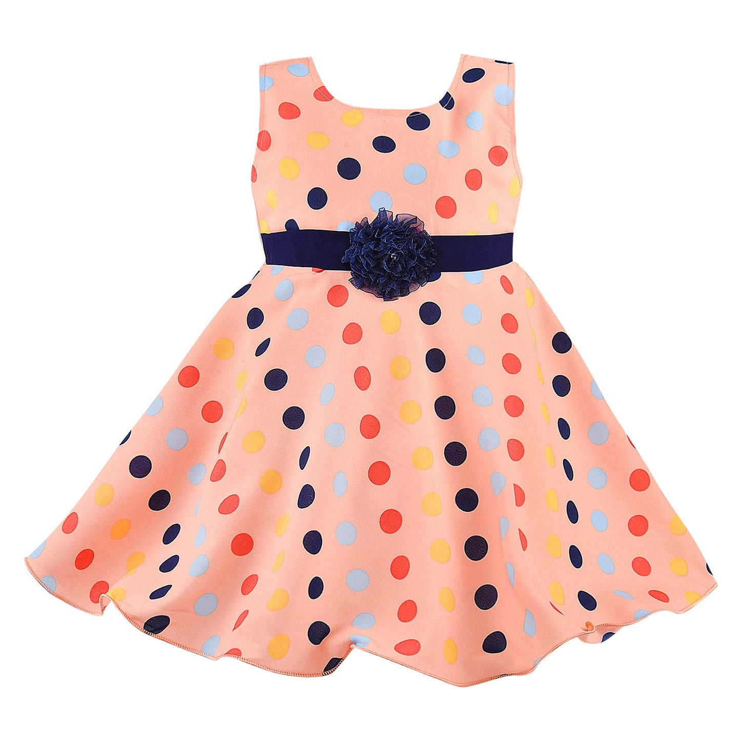 Wish Karo kids Partywear Dress Frock (stn759pch)