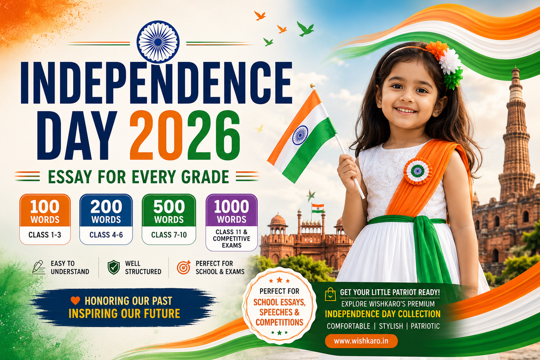 Independence Day Essay 2026: 100, 200, 500 &amp; 1000-Word Essays for Every Grade