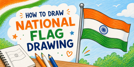 Indian Flag Drawing: Easy Step-by-Step Guide for Kids (Perfect for Independence Day)