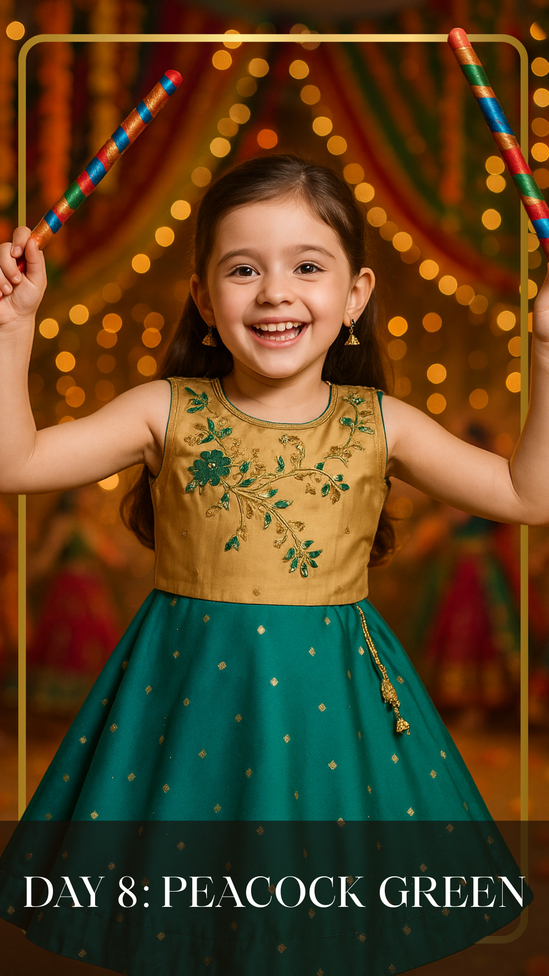 DAY:8 Festive Peacock Green