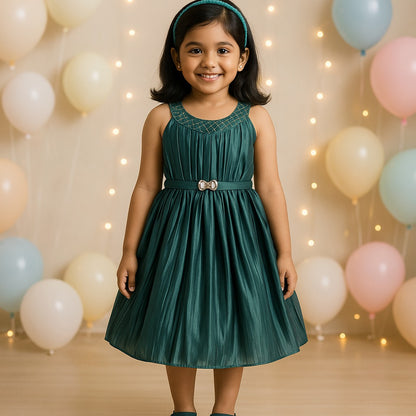 Girls Midi/Knee Length Party Dress
