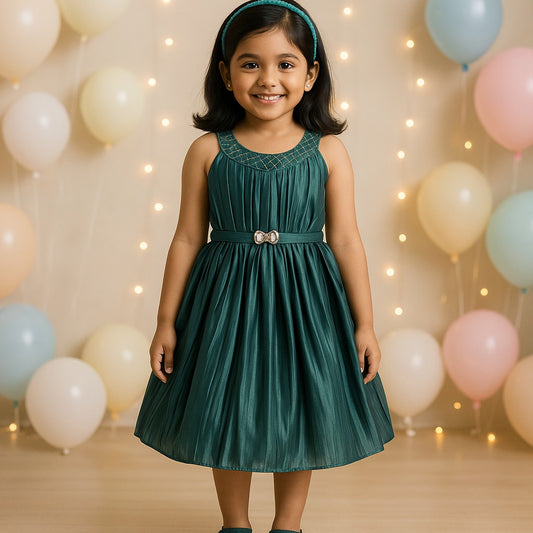 Girls Midi/Knee Length Party Dress