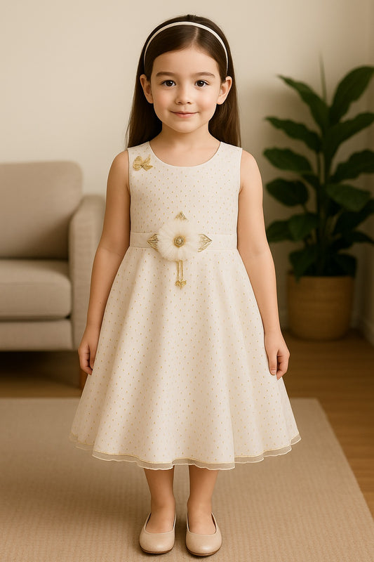 Wish Karo Baby Girls Partywear Frocks Dress For Girls (fe2689wht)