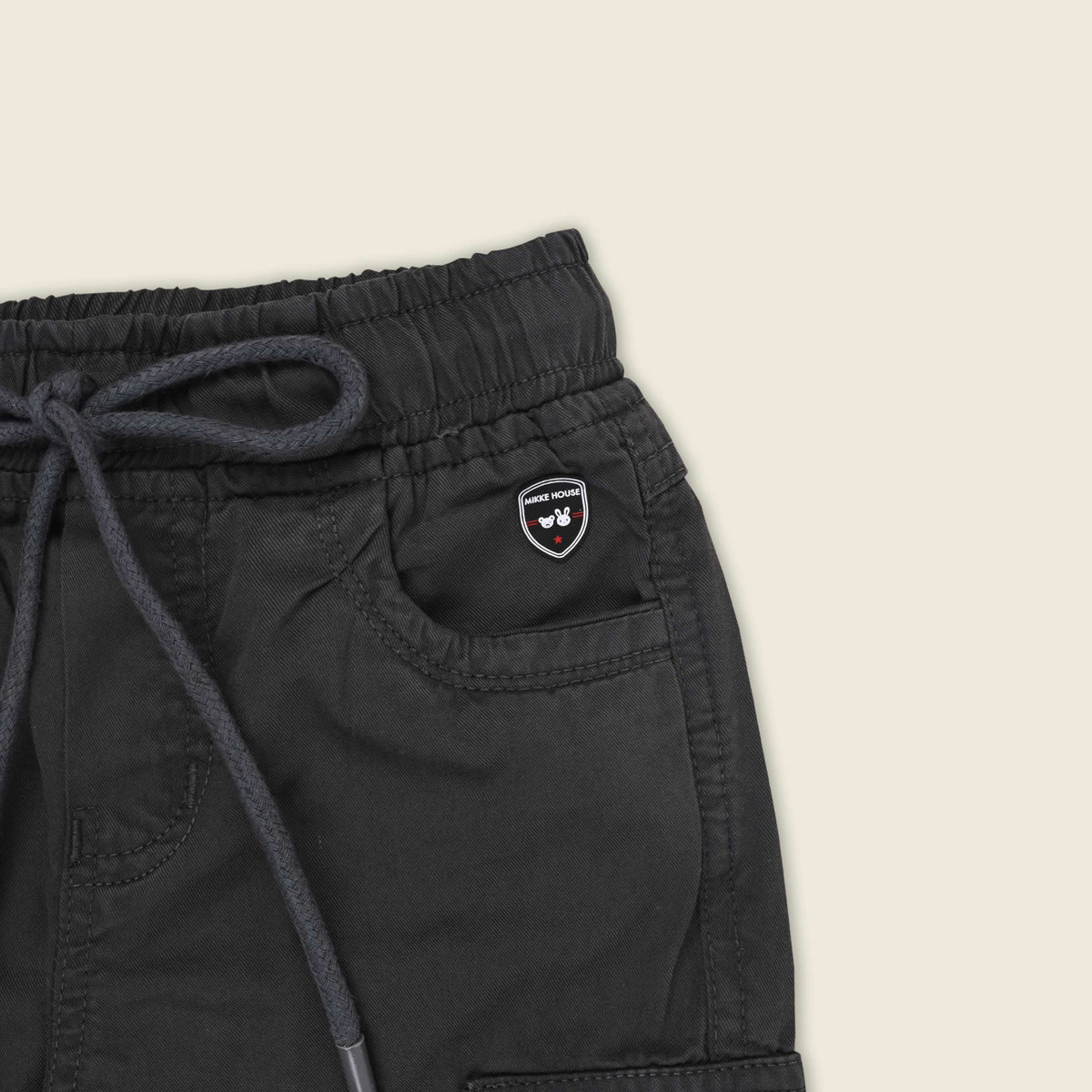 Boys Cotton Denim Cargo Joggers Soft & Stretchable Pants