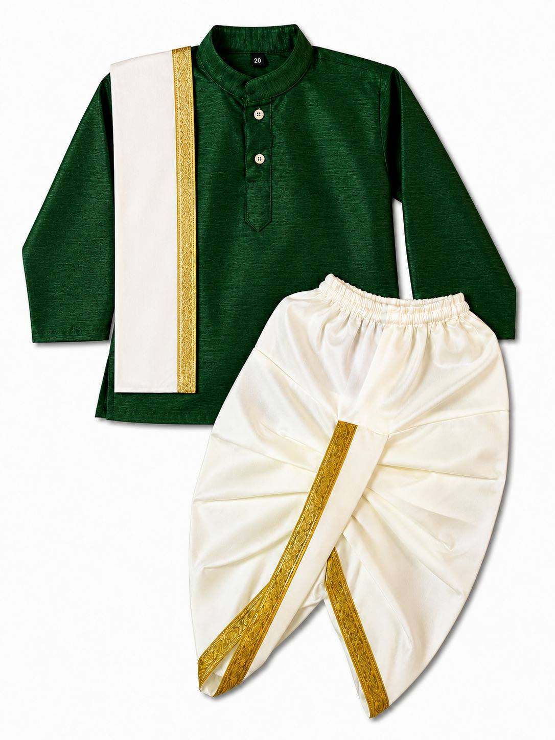 Ethnic Art Silk Kurta Dhoti SetArt Silk Kurta Dhoti Set
