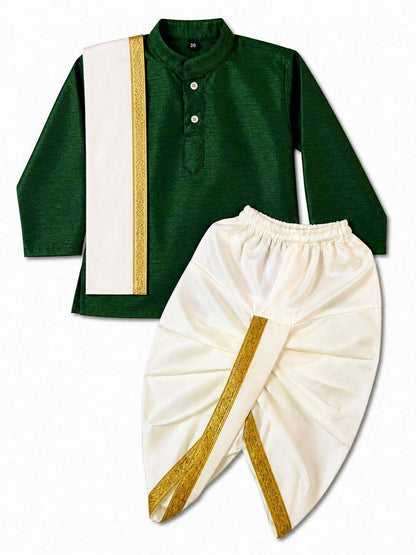Ethnic Art Silk Kurta Dhoti SetArt Silk Kurta Dhoti Set