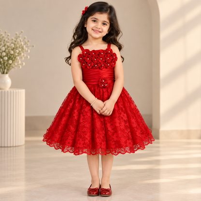 Girls' Knee Length Dress