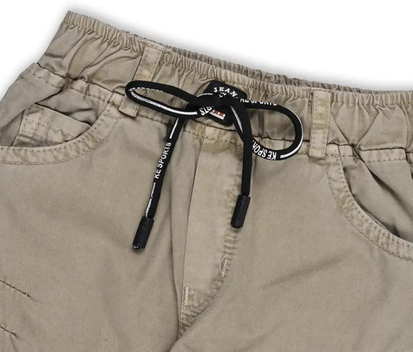 Boys Cargo Cotton Elastic Trouser
