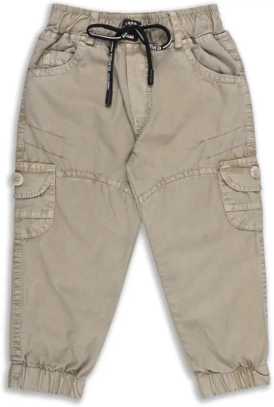 Boys Cargo Cotton Elastic Trouser