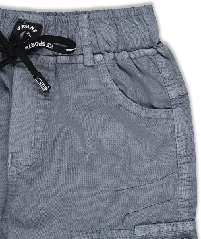 Boys Cargo Cotton Elastic Trouser