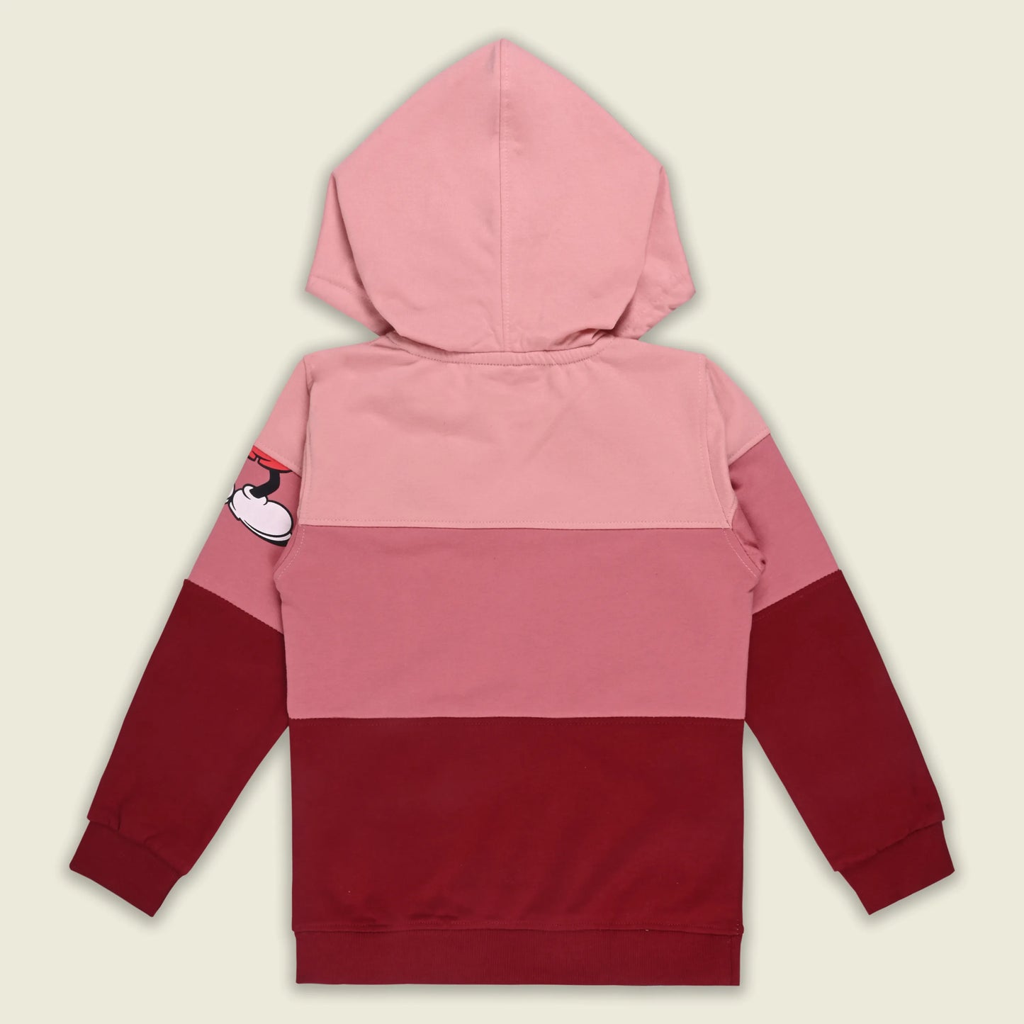 Boys Cotton Blend Disney Hoodie | Mickey Mouse Printed Hooded Sweatshirt with Kangaroo Pocket