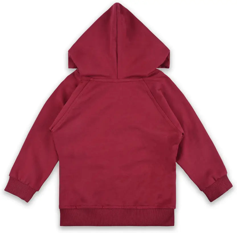 Wishkaro Unisex Cotton Applique Full Sleeve Hooded Sweatshirt
