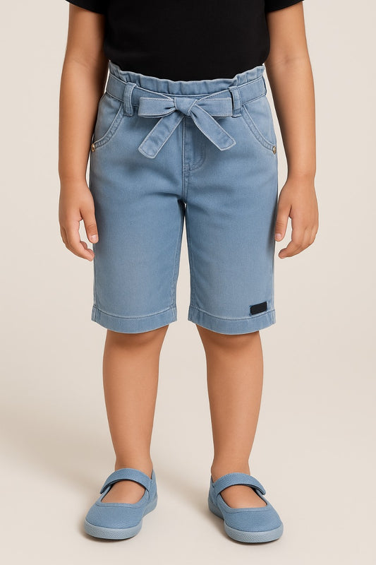 Girls Clean Look Pant With Tie Up