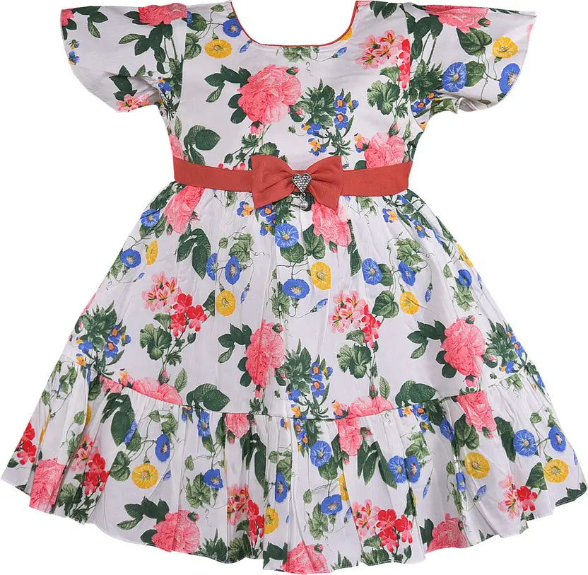Girls Midi/Knee Length Casual Dress
