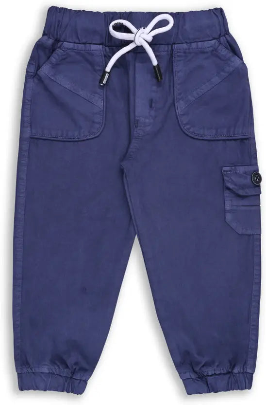 Boys Cargo Cotton Elastic Trouser