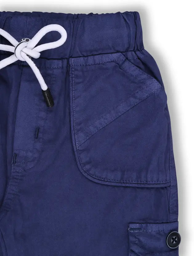 Boys Cargo Cotton Elastic Trouser