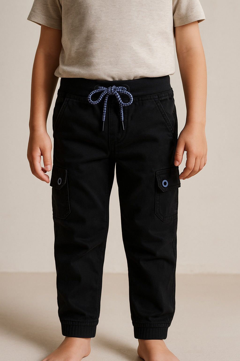 Boys Cotton Cargo Tapered Fit Trouser