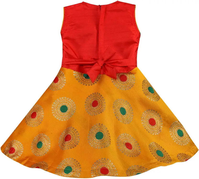 Baby Girls Embellished Ethnic Frocks Dress
