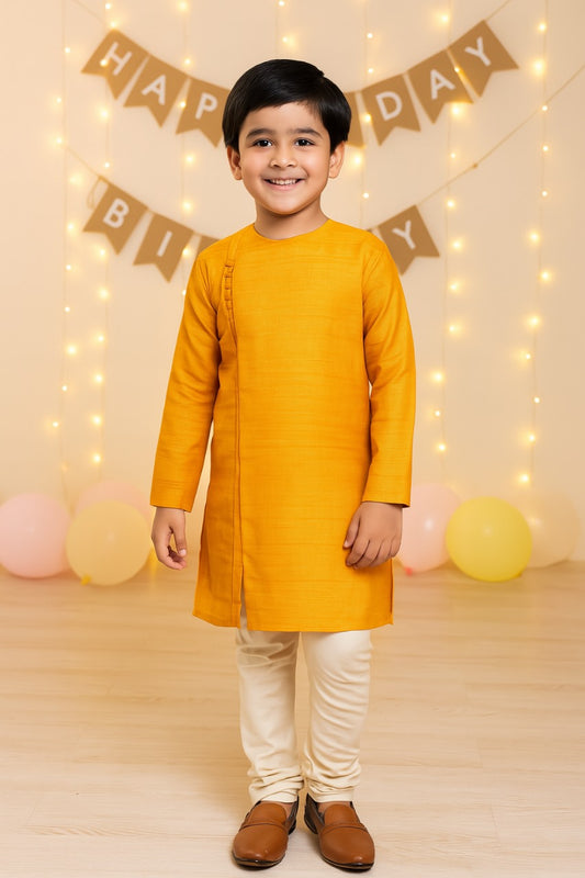 Boys Knee Length Kurta Set