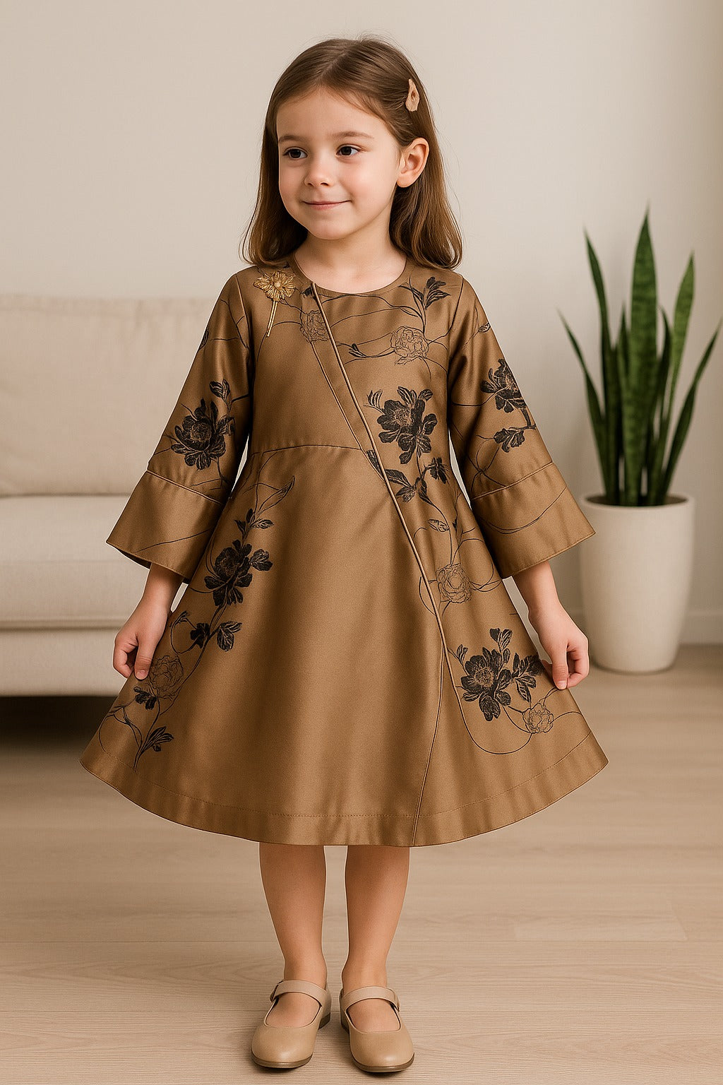 Wish Karo Baby Girls Partywear Dress Frocks For Girls (fe2788bwn)