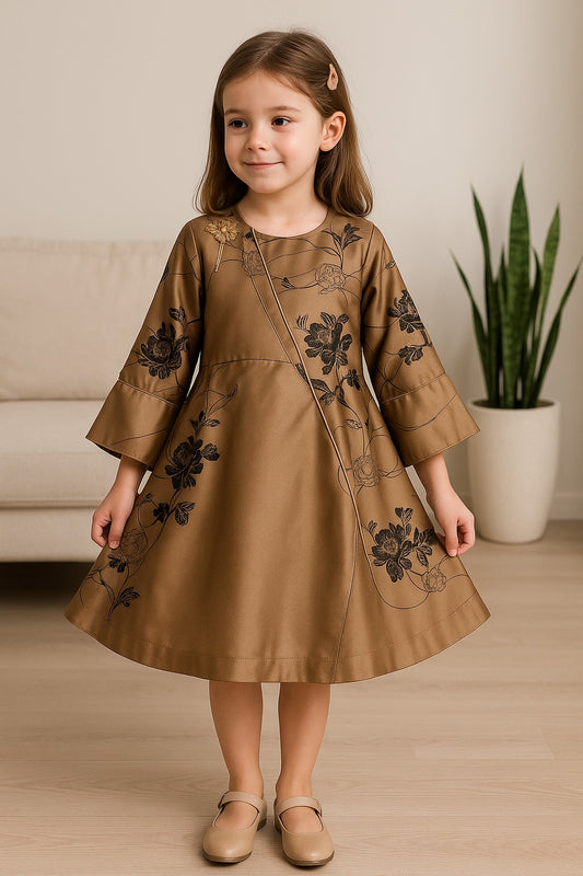 Wish Karo Baby Girls Partywear Dress Frocks For Girls (fe2788bwn)