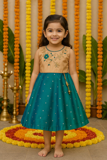 Baby Girls Embroidered Ethnic Dress