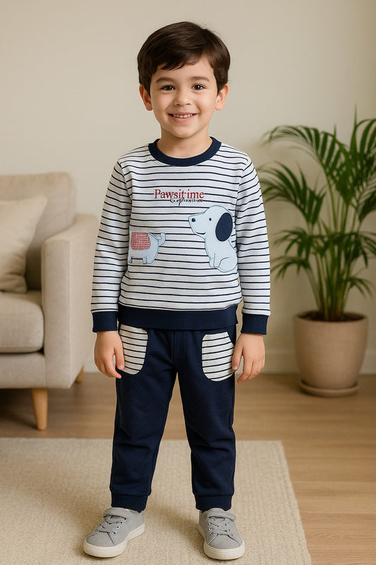 Wish Karo Cotton Clothing Set for Baby Boys hfs601blu