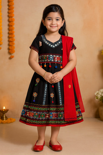 Girl's Cotton Ghaghra Choli, Leghnga Choli, Chania Choli 144