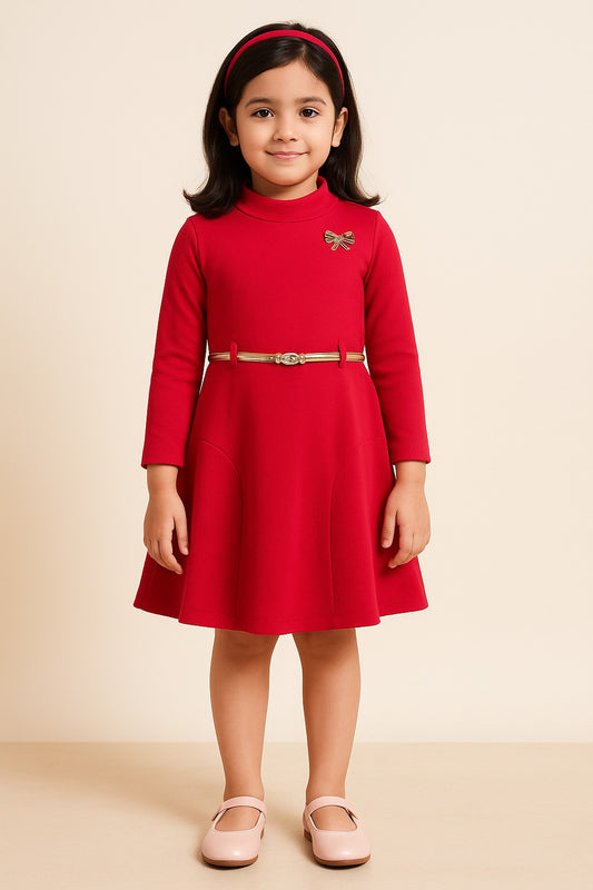 Baby Girls Midi/Knee Length Casual Dress