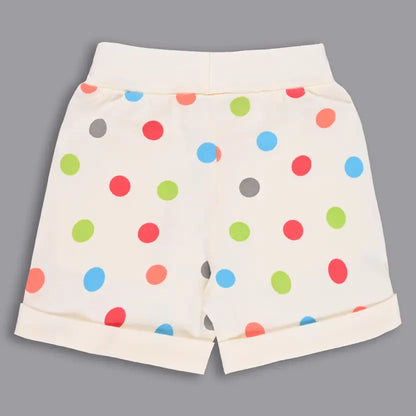 Girls Cotton Polka Print Summer Shorts