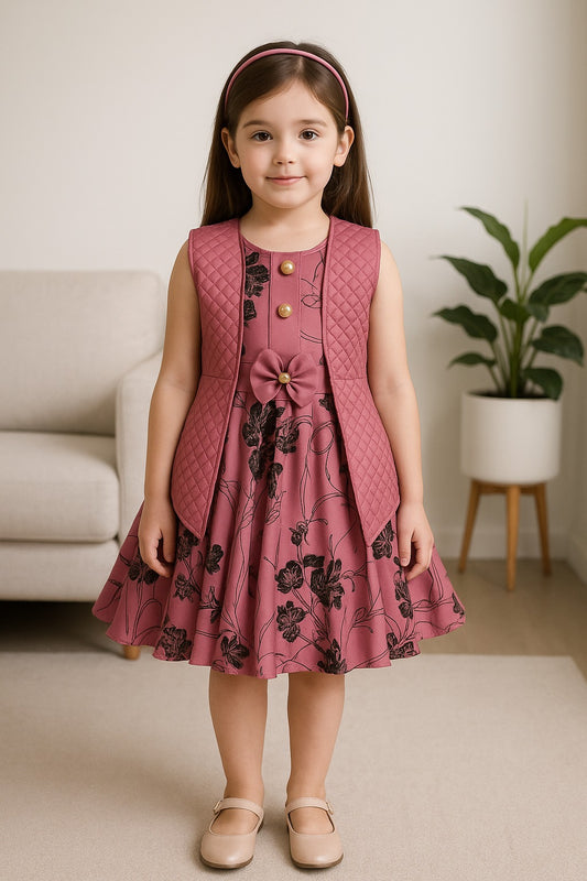 Wish Karo Baby Girls Partywear Frocks Dress For Girls (fe2792pnk)