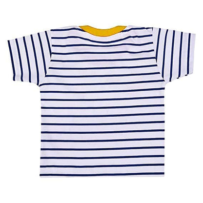 Striped Denim Boys Dungaree Set Online