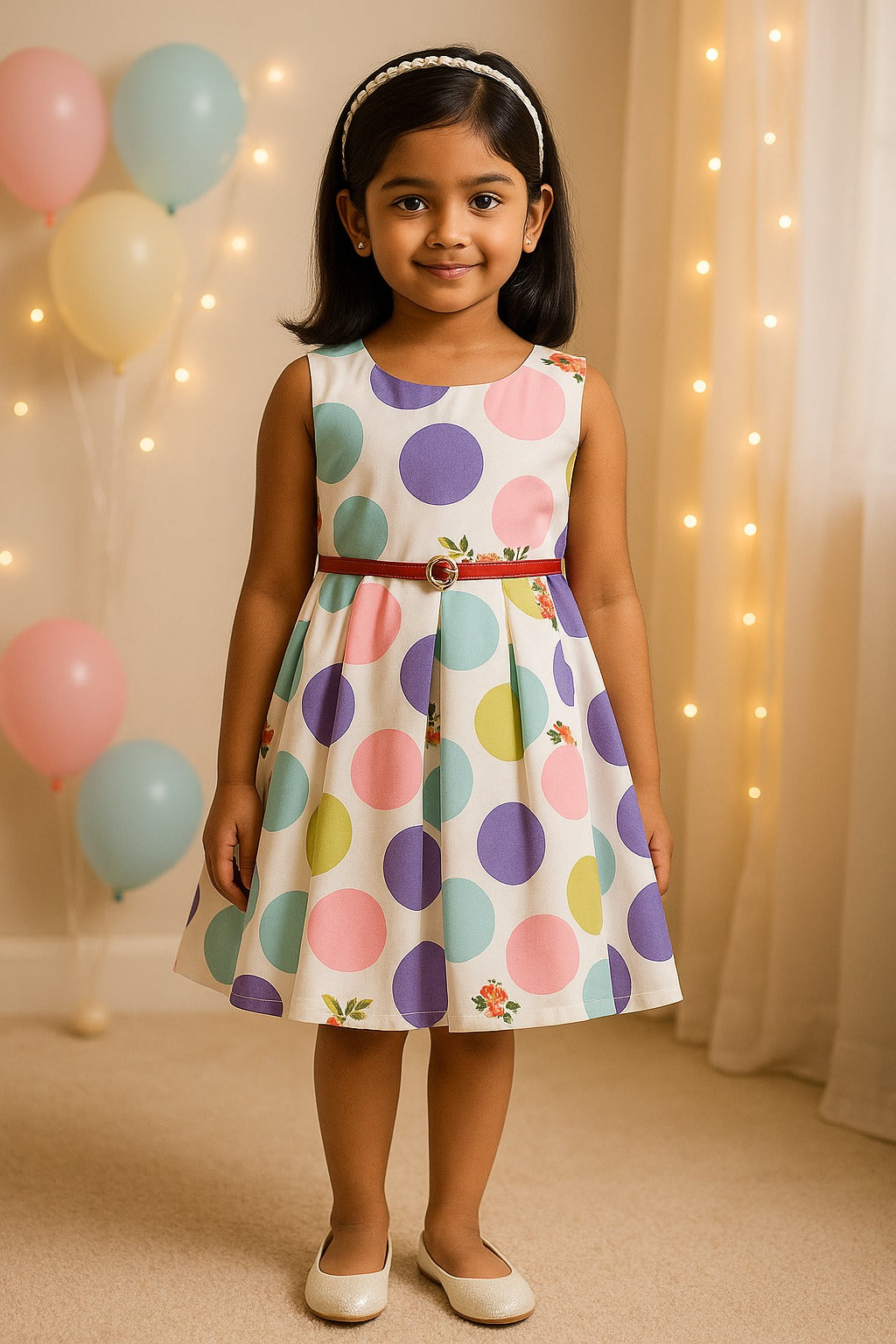 Wish Karo kids Partywear  Dress Frock (stn707ppl)