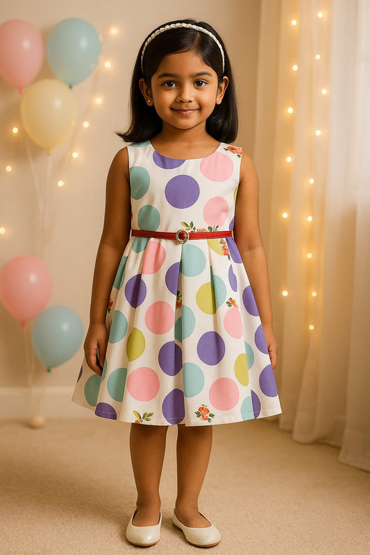 Wish Karo kids Partywear  Dress Frock (stn707ppl)